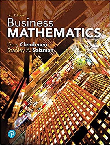 Business Mathematics (14th Edition) - 9780134693323