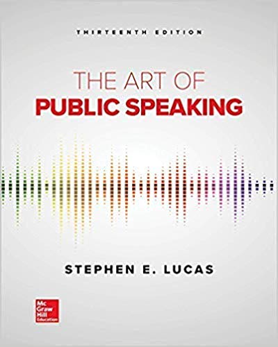 The Art of Public Speaking (13th Edition) - 9781259924606