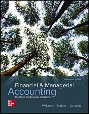 Looseleaf for Financial & Managerial Accounting  (19th Edition) - 9781260706314
