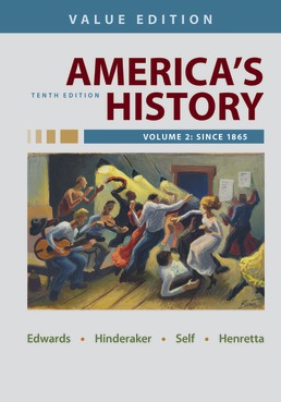 America's History, Value Edition, Volume 2  (10th Edition) - 9781319277451