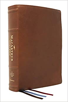 NASB, MacArthur Study Bible, Premium Goatskin Leather, Brown, Premier Collection, Comfort Print: Unleashing God's Truth One Verse at a Time (2nd Edition) - 9780785230892