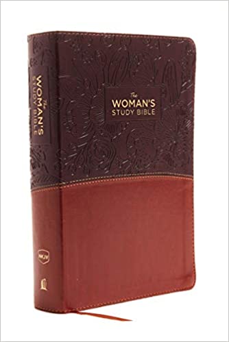 The NKJV, Woman's Study Bible, Leathersoft, Brown/Burgundy, Red Letter, Full-Color Edition: Receiving God's Truth for Balance, Hope, and Transformation - 9780718086770