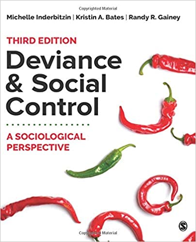 Deviance and Social Control: A Sociological Perspective (3rd Edition) - 9781544395777