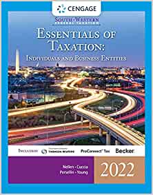 South-Western Federal Taxation 2022: Essentials of Taxation: Individuals and Business Entities (Intuit ProConnect Tax Online & RIA Checkpoint, 1 term Printed Access Card) (25th Edition) - 9780357519431