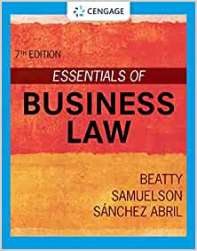 Essentials of Business Law (7th Edition) - 9780357633960