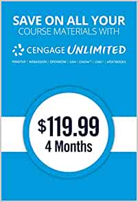 Cengage Unlimited, 1 term (4 months) Printed Access Card - 9780357700037