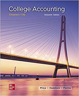 College Accounting Chapters 1-30 (16th Edition) - 9781260247909