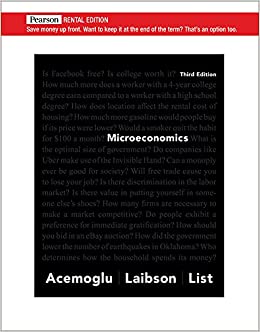 Microeconomics [RENTAL EDITION] (3rd Edition) - 9780135798614
