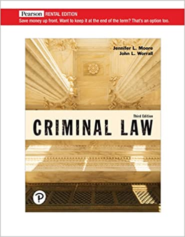 Criminal Law (Justice Series) [RENTAL EDITION],  (3rd Edition) - 9780137370214