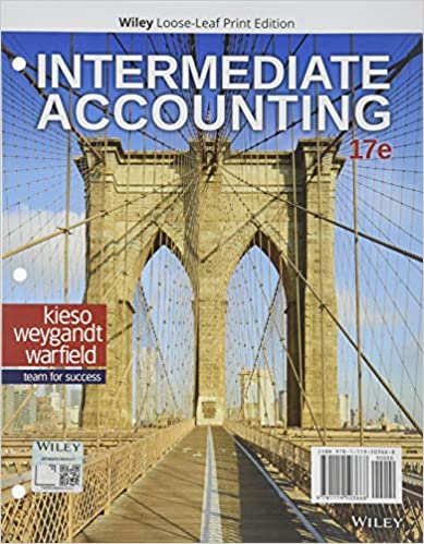 Intermediate Accounting (17th Edition) - 9781119503705
