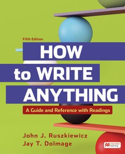 How to Write Anything with Readings (5th Edition) - 9781319245030