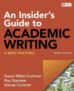An Insider's Guide to Academic Writing: A Brief Rhetoric (3rd Edition) - 9781319346126
