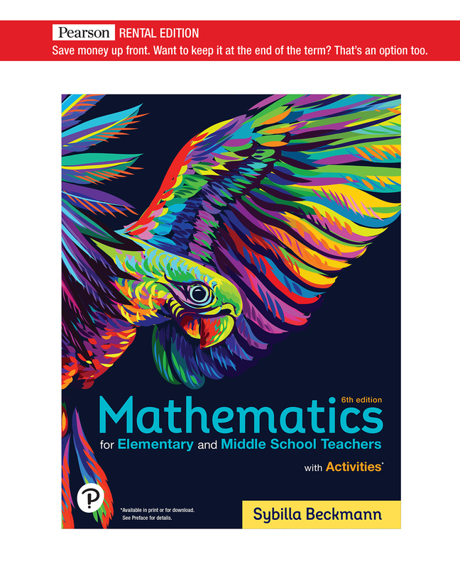 Mathematics for Elementary and Middle School Teachers with Activities (6th Edition) - 9780136922001