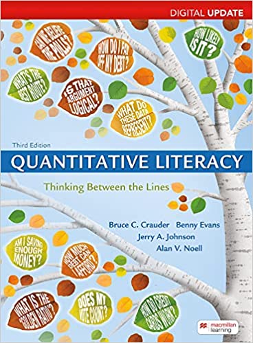 Quantitative Literacy, Digital Update: Thinking Between the Lines (3rd Edition) - 9781319244460