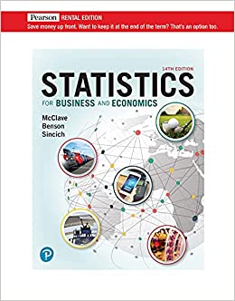 Statistics for Business and Economics [RENTAL EDITION] (14th Edition) - 9780136855354