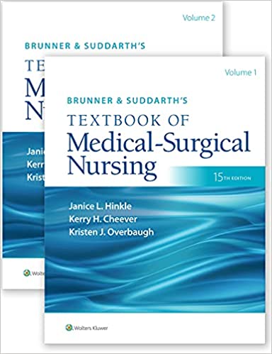 Brunner & Suddarth's Textbook of Medical-Surgical Nursing (2 vol) (15th Edition) - 9781975168285