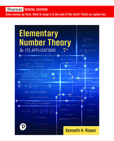 Elementary Number Theory (7th Edition) - 9780137356249