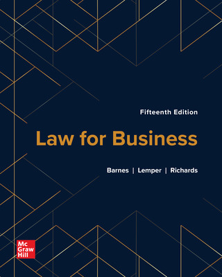 Law for Business (15th Edition) - 9781265676100