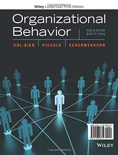 Organizational Behavior (2nd Edition) - 9781119503774