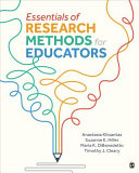 Essentials of Research Methods for Educators - 9781071830697