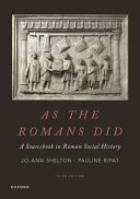 As the Romans Did (3rd Edition) - 9780190072131