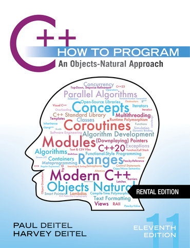 C++ How to Program: An Objects-Natural Approach (11th Edition) - 9780138092313