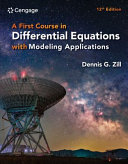 A First Course in Differential Equations with Modeling Applications (12th Edition) - 9780357760192