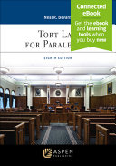 Tort Law for Paralegals (8th Edition) - 9798892073486