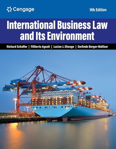 International Business Law and Its Environment (11th Edition) - 9780357717868