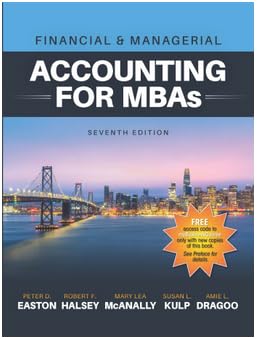 Financial & Managerial Accounting for MBAs (7th Edition) - 9781618536211